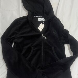 Juicy Couture Classic Black Velour Jacket